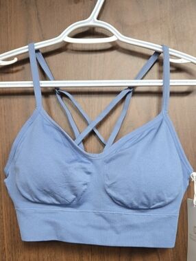 Balance Collection Size L Blue Grey Infinity Sports Bra